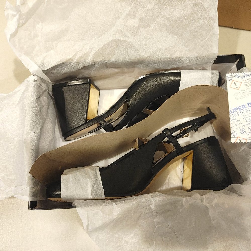 NINE WEST Genuine leather Women's slingback shoes size 8 - Picture 10 of 14